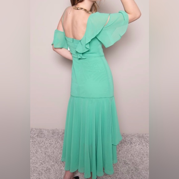 Green midi dress - Picture 2 of 2
